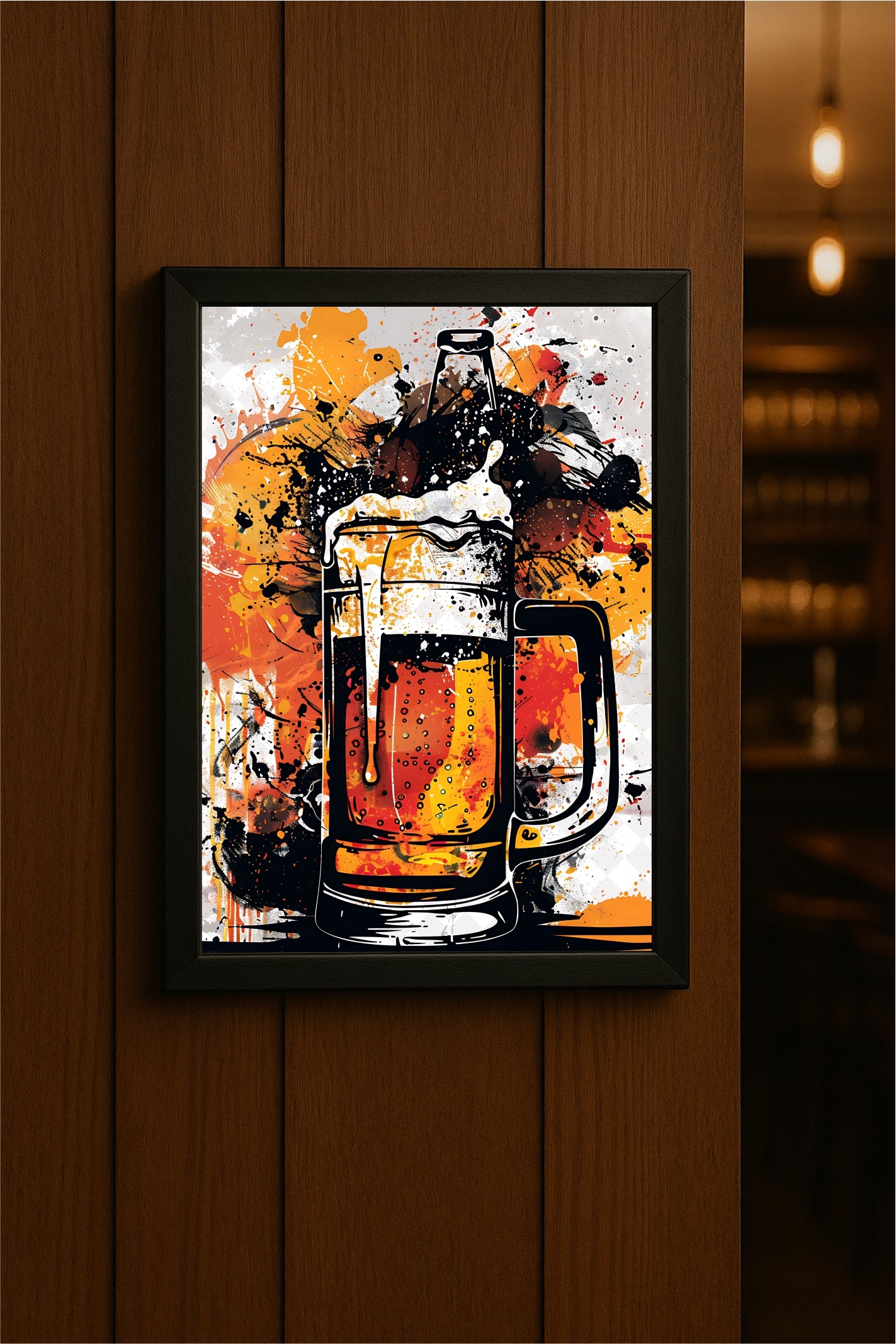 “The Brew Burst – Abstract Beer Splash Art” 🍺🔥
