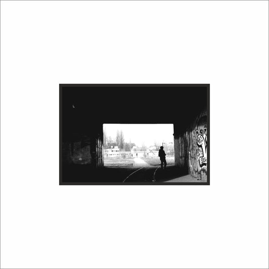 “Exit Frame – Urban Contrast Walk” 🖤🚶‍♂️
