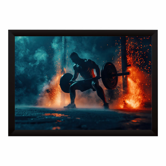 Epic Weightlifting Wall Art | Gym Strength Canvas | Fitness Motivational Decor