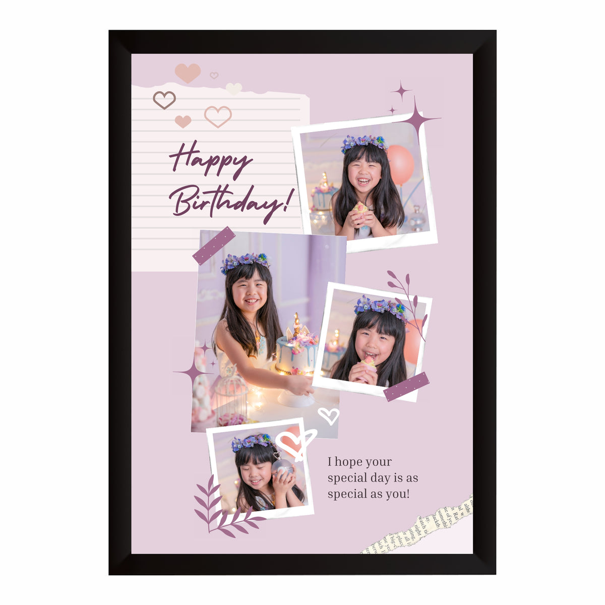 Customized Birthday Photo Frame