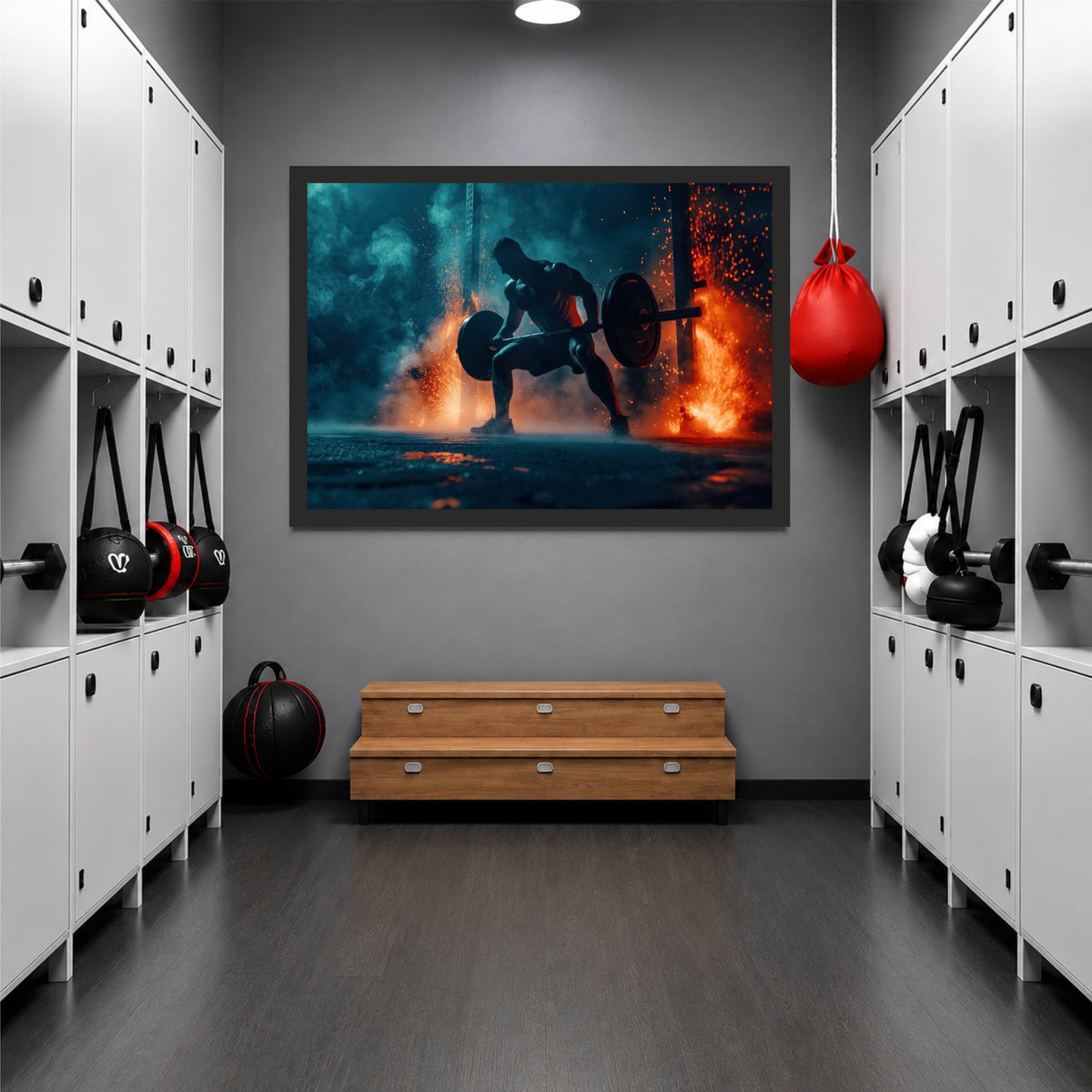 Epic Weightlifting Wall Art | Gym Strength Canvas | Fitness Motivational Decor