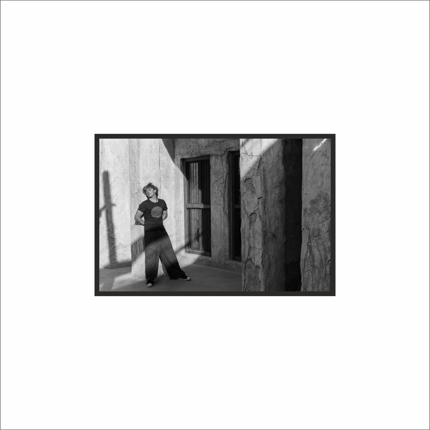 “Stone Shadows – Minimal Portrait Frame” 🖤🌑
