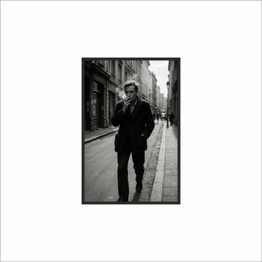 “Cold Streets – Classic Noir Walk Frame” 🖤🚶‍♂️