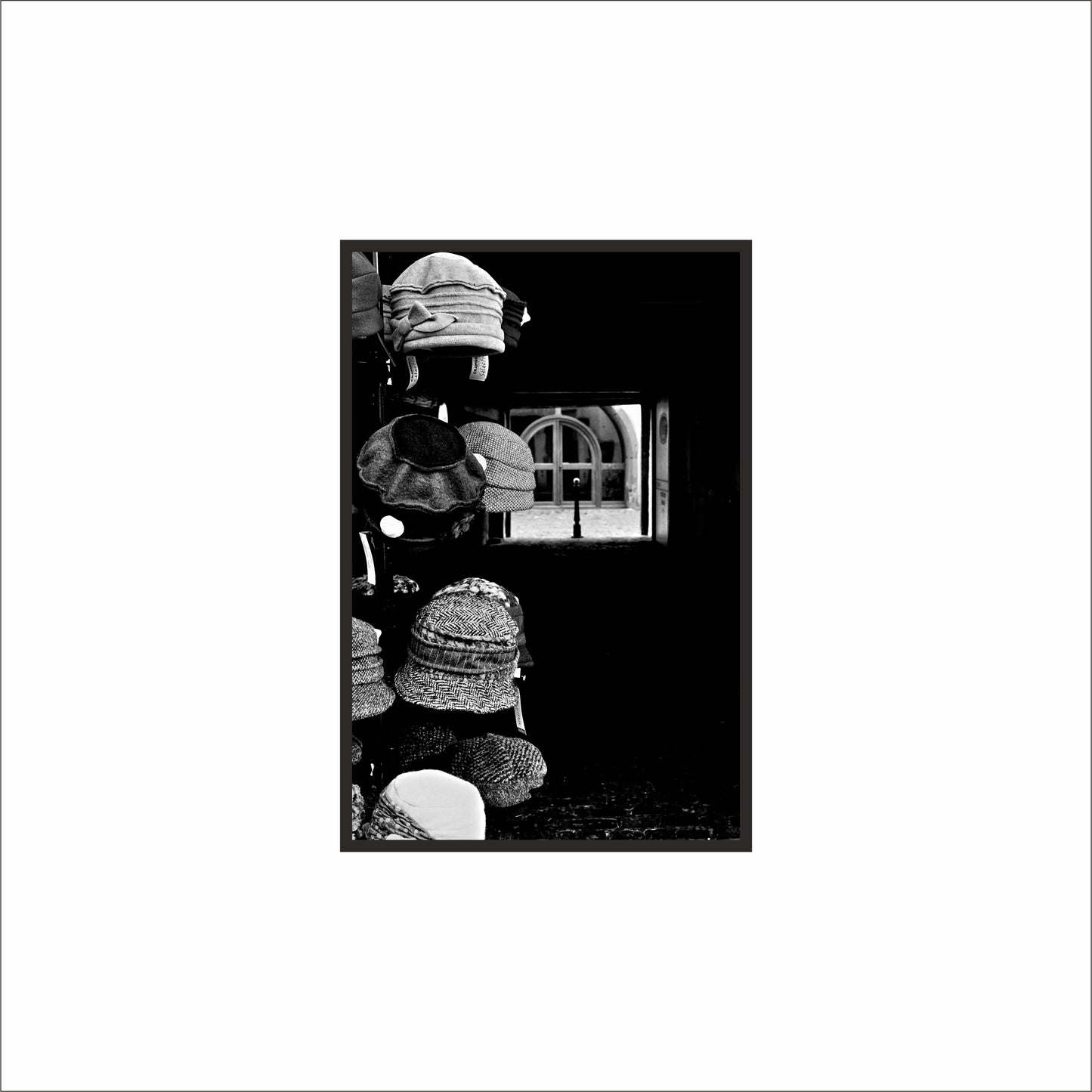 “Window of Choices – Artistic Street Display Frame” 🖤🎩