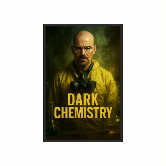 “Dark Chemistry – Crime Drama Portrait Frame” ⚗️🖤