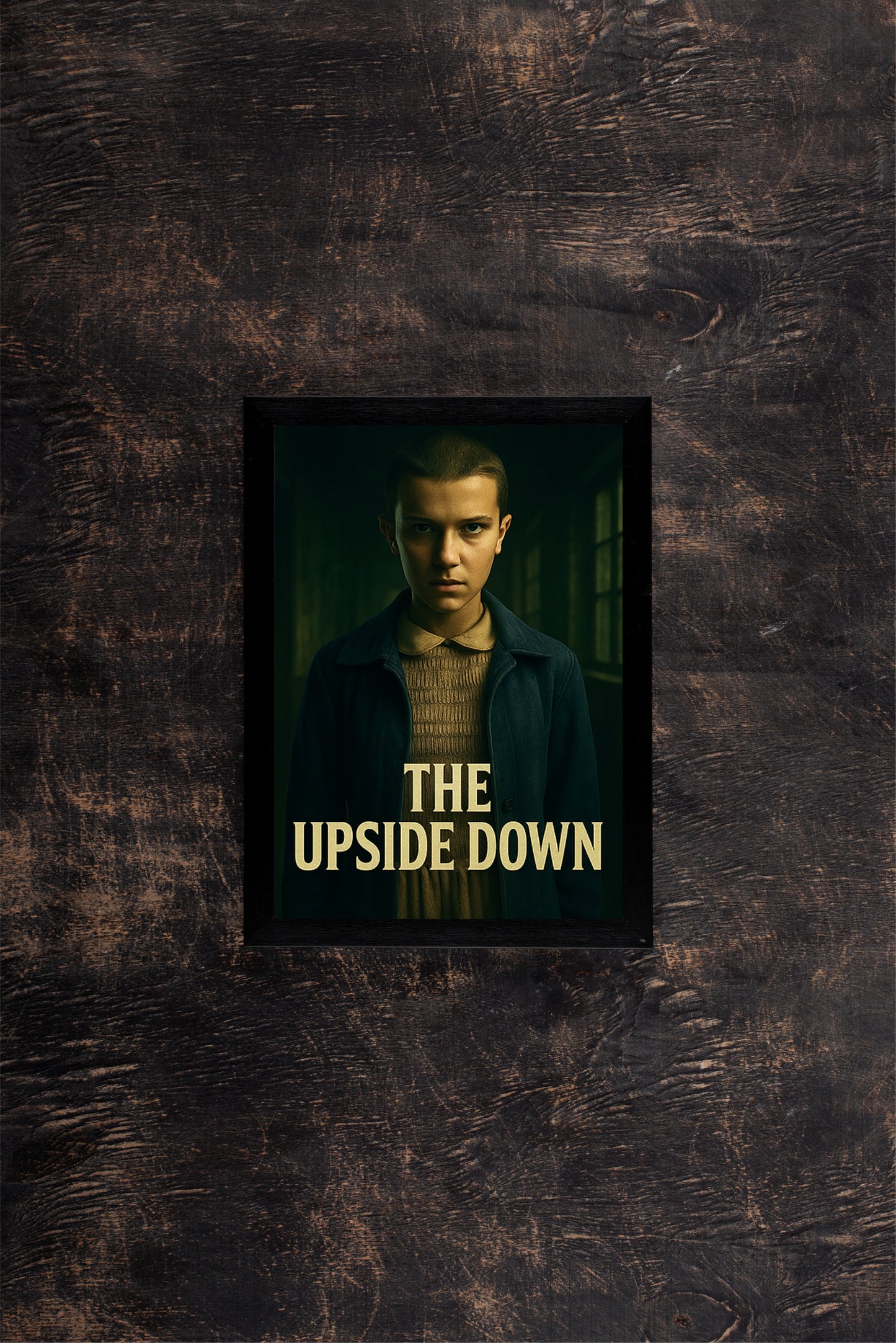 “THE UPSIDE DOWN – Dark Supernatural Realm Poster Frame” 🌑⚡🖤