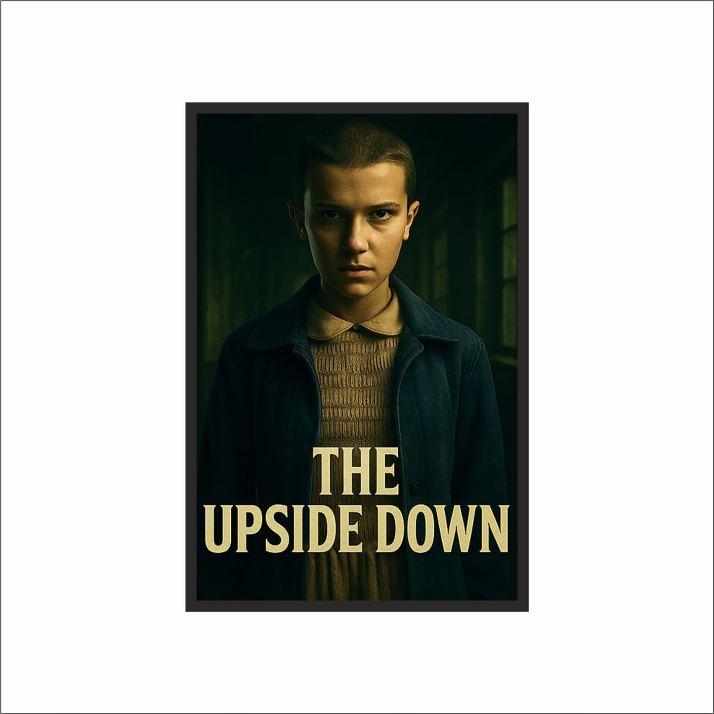 “THE UPSIDE DOWN – Dark Supernatural Realm Poster Frame” 🌑⚡🖤
