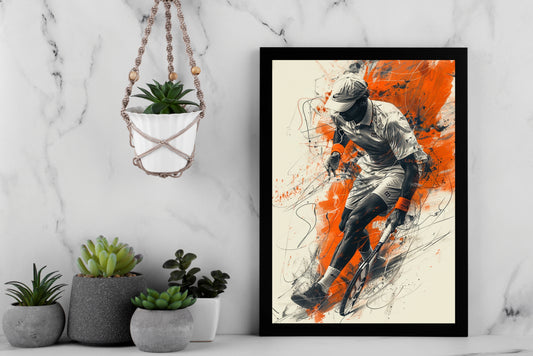 “Unstoppable Motion – Sports Energy Inspired Frame” 🎾🔥