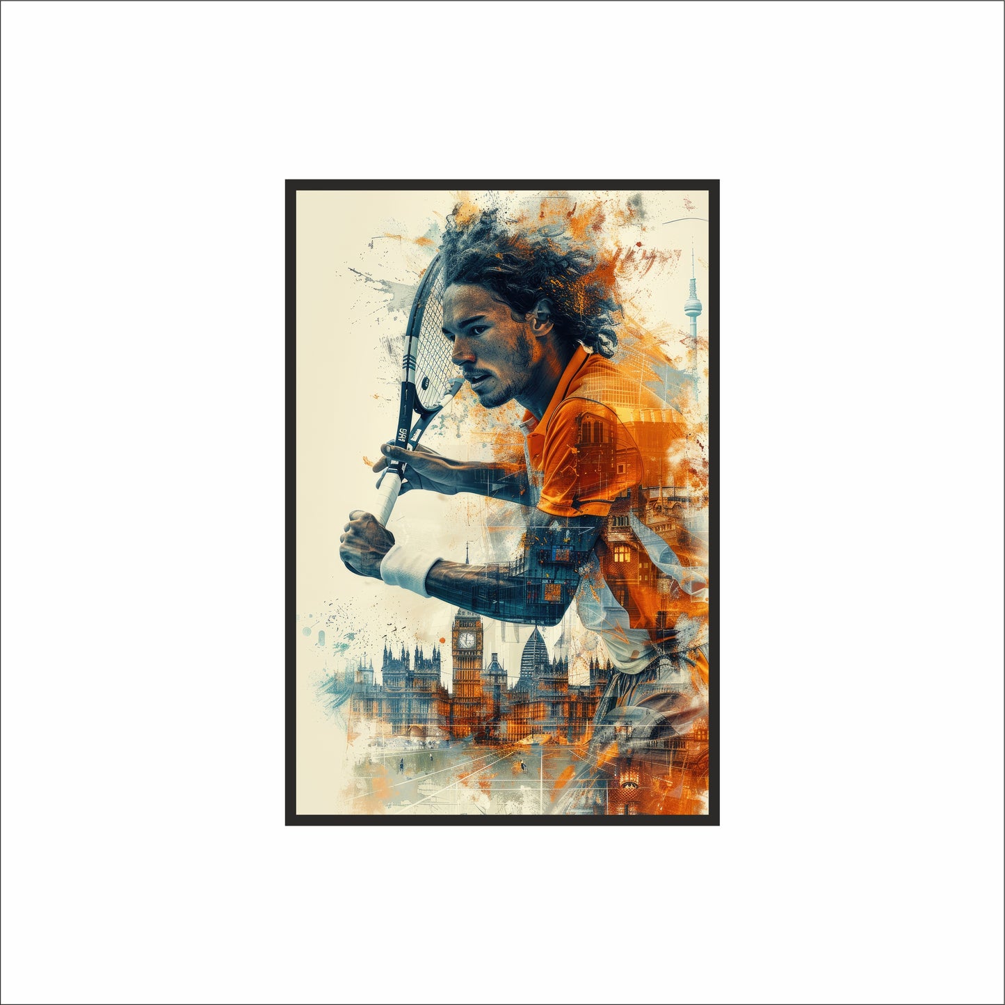 “Unstoppable Motion – Sports Energy Inspired Frame” 🎾🔥