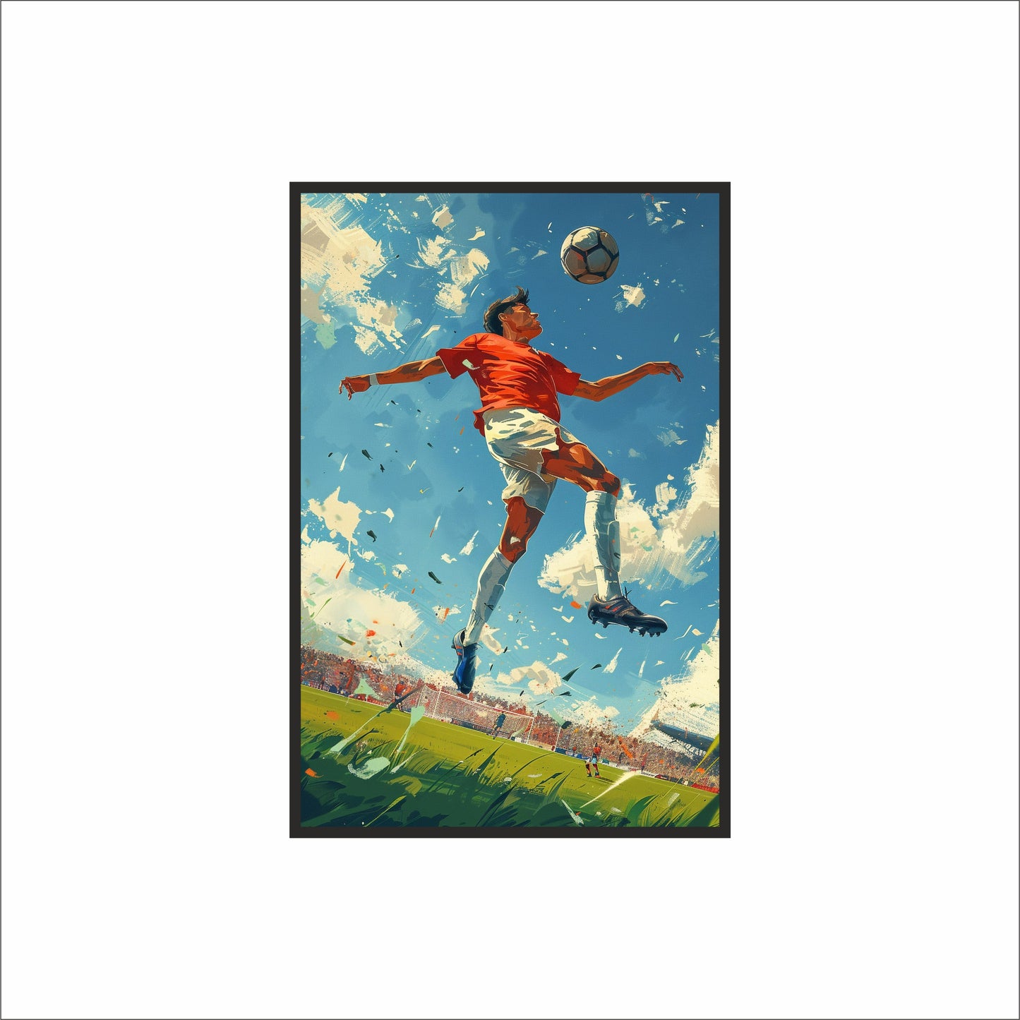 “Unstoppable Motion – Sports Energy Inspired Frame” ⚽🔥