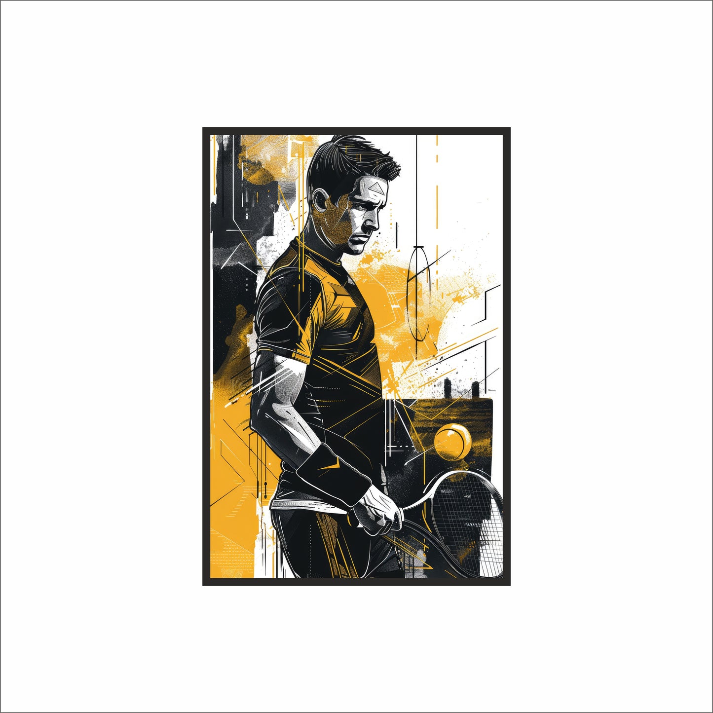 “Unstoppable Motion – Sports Energy Inspired Frame” 🎾🔥
