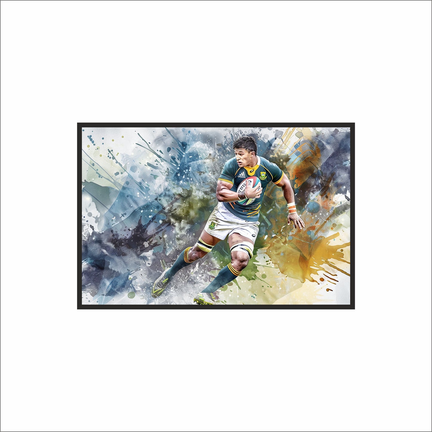 “Unstoppable Motion – Sports Energy Inspired Frame” 🏉🔥