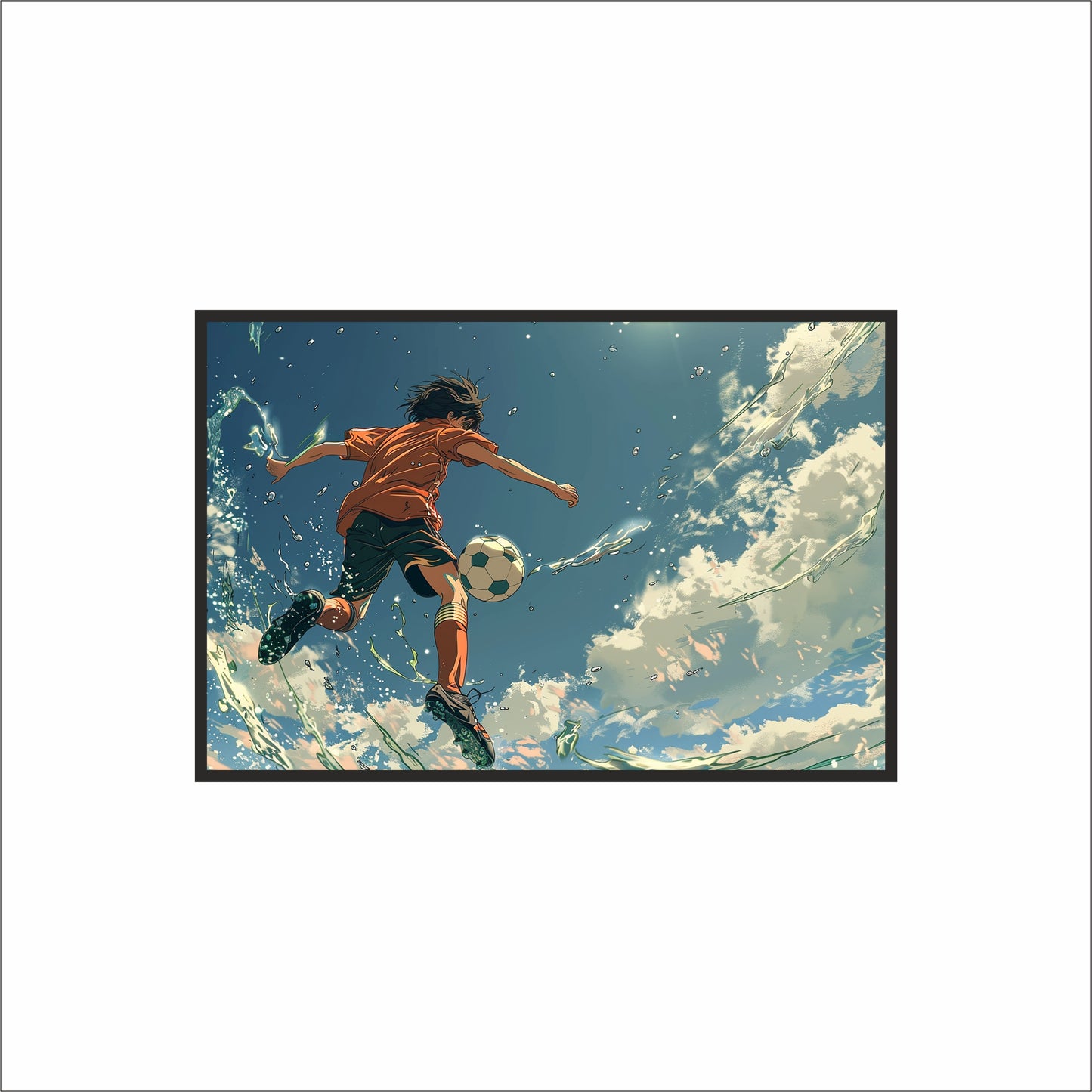 Unstoppable Motion Wall Art Photo Frame – Sports Energy Inspired Frame