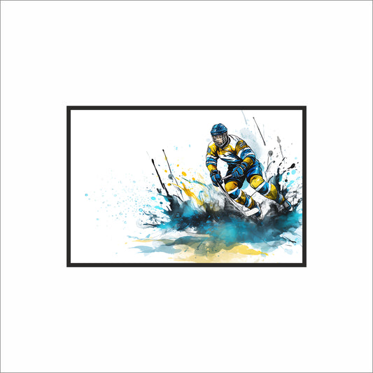 “Unstoppable Motion – Sports Energy Inspired Frame” 🏒🔥