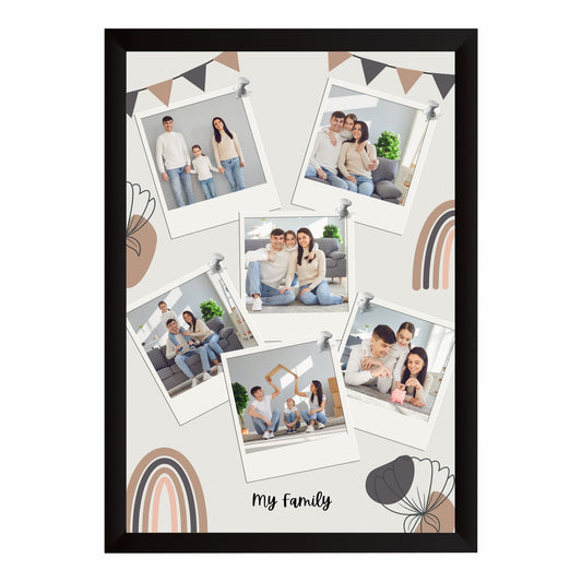 Customized Family Photo Frame | My Family Photo Collage | Personalized Family Wall Art