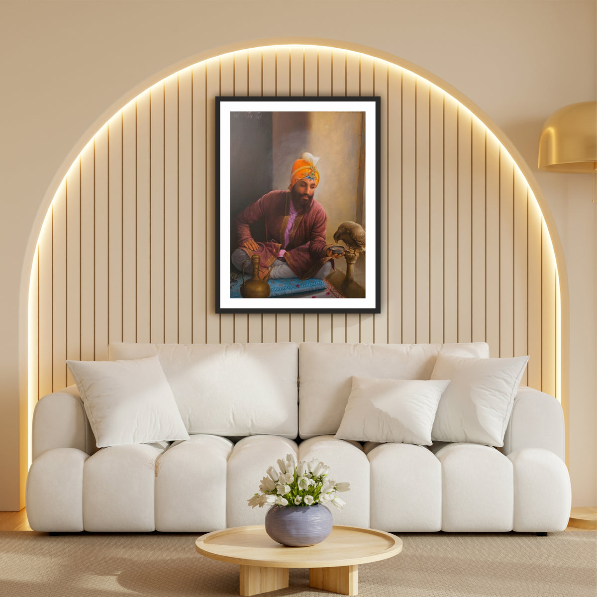 Guru Gobind Singh Ji Wall Art Photo Frame – The Warrior Saint of Courage & Compassion