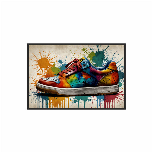 “Color Splash Kicks – ESS Inspired Frame” 🎨👟🔥