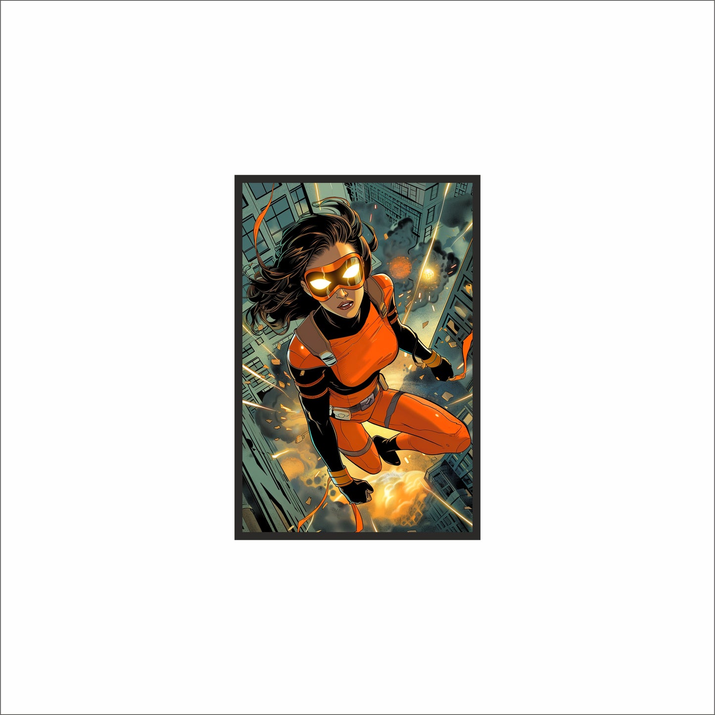 Fearless Hero Wall Frame – Bold Power & Strength for Modern Spaces!
