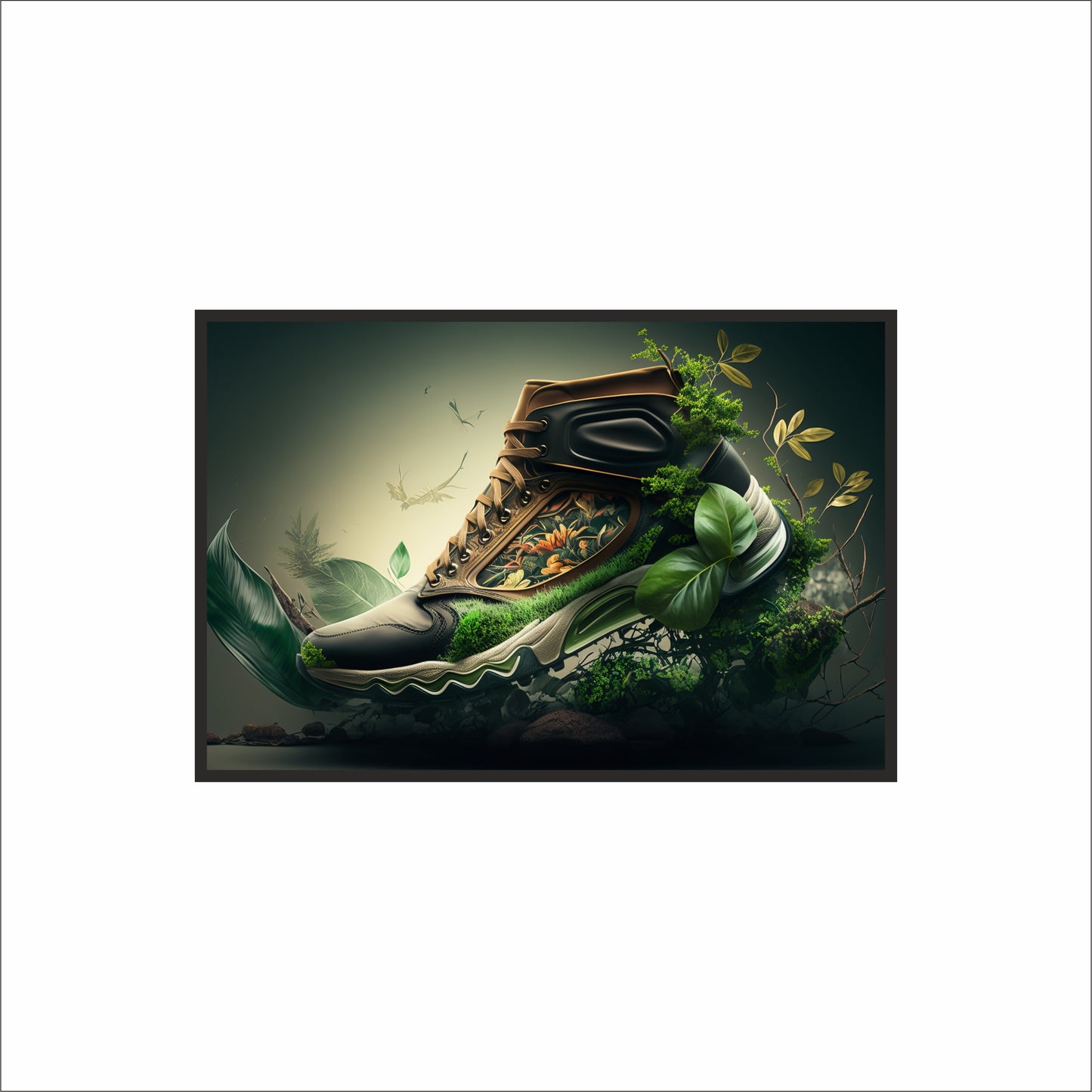 “Nature Runner – Eco Fantasy Sneaker Art” 🌿👟✨