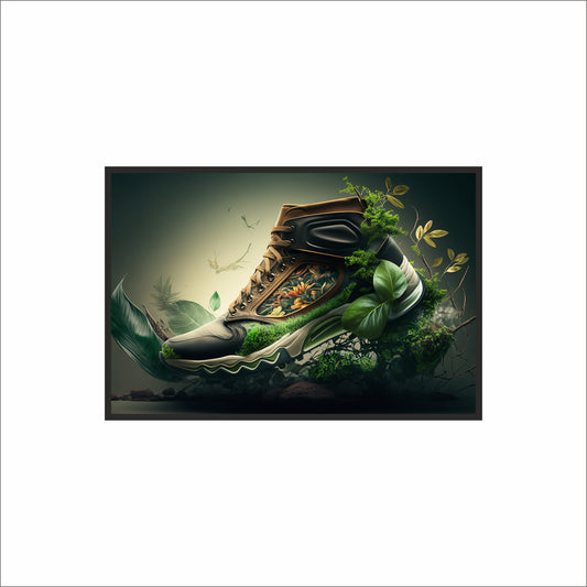 “Nature Runner – Eco Fantasy Sneaker Art” 🌿👟✨