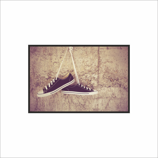 “Classic Street Hang – Retro Sneaker Art” 👟✨