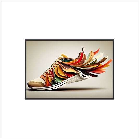 “ArtFlow Runner – Abstract Sneaker Sculpture” 🎨👟✨