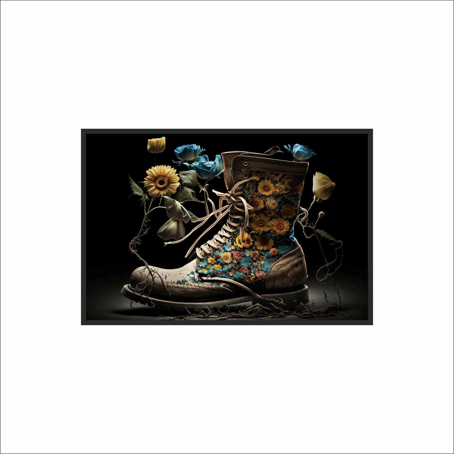 “Blooming Boot – Floral Fantasy Art” 🌼🥾✨
