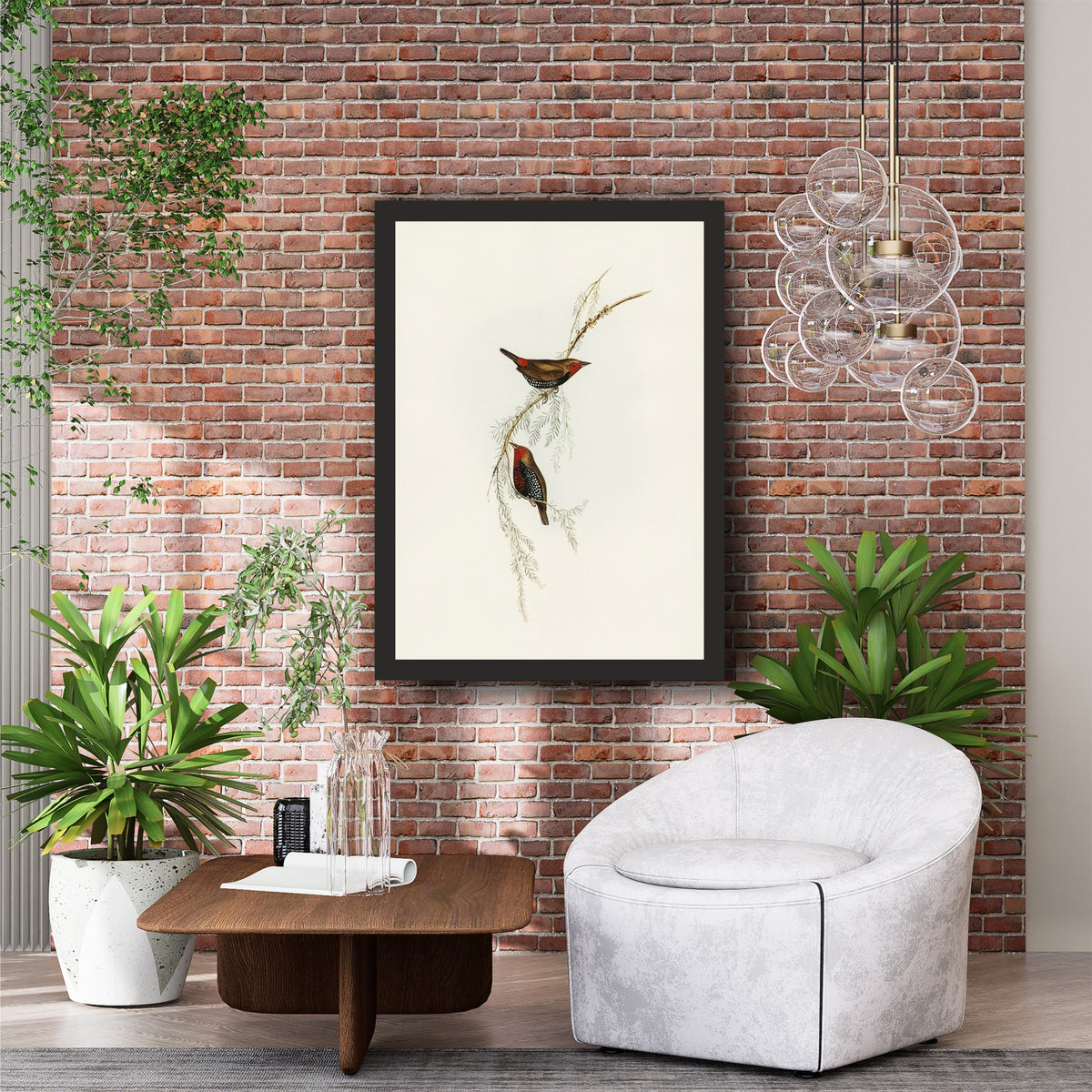 Vintage Botanical Bird Wall Art | Antique Bird Illustration & Nature Print
