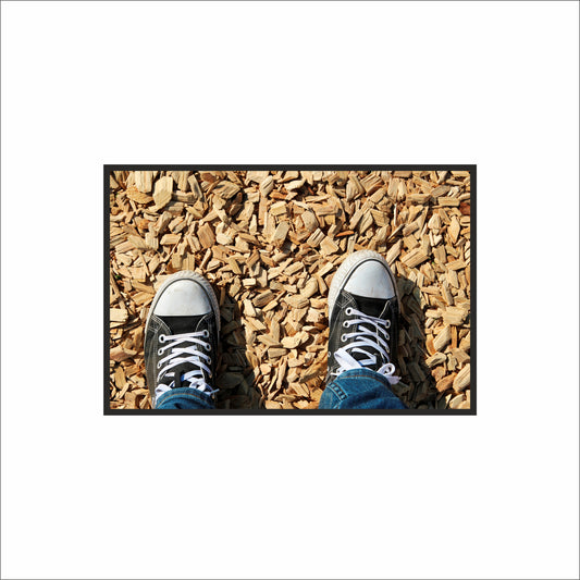“Grounded Steps – Outdoor Sneaker Art Frame” 🌿👟🌞
