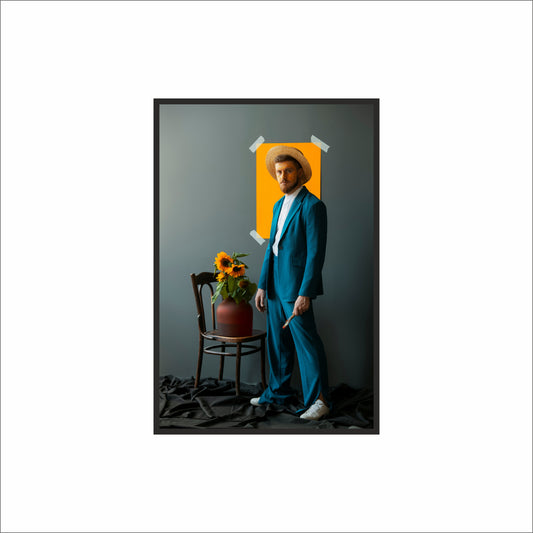 “Sunlit Studio – Modern Portrait Art Frame” ☀️🎨✨