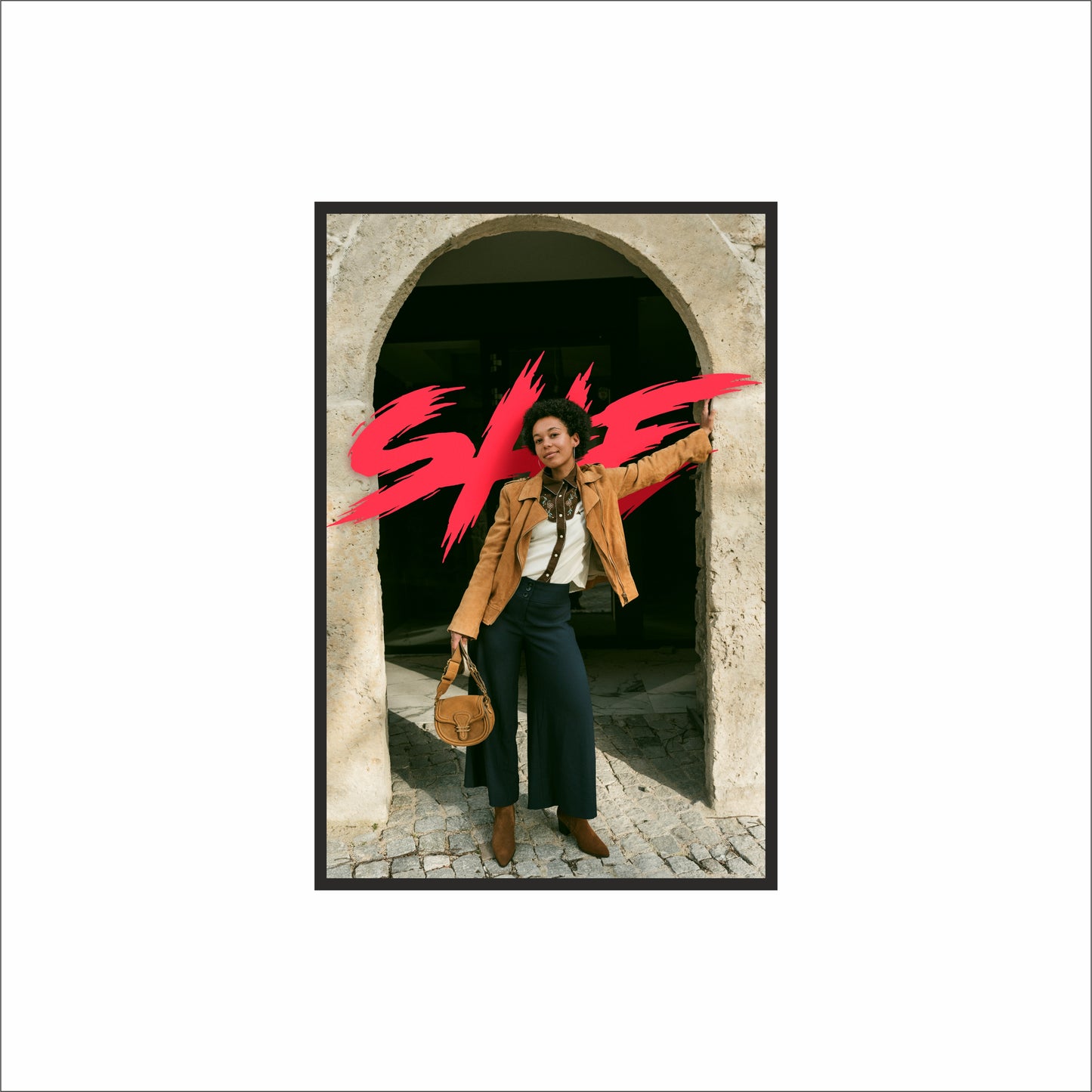 “SHE – Bold Street Style Empowerment Art Frame” 🔥✨👠