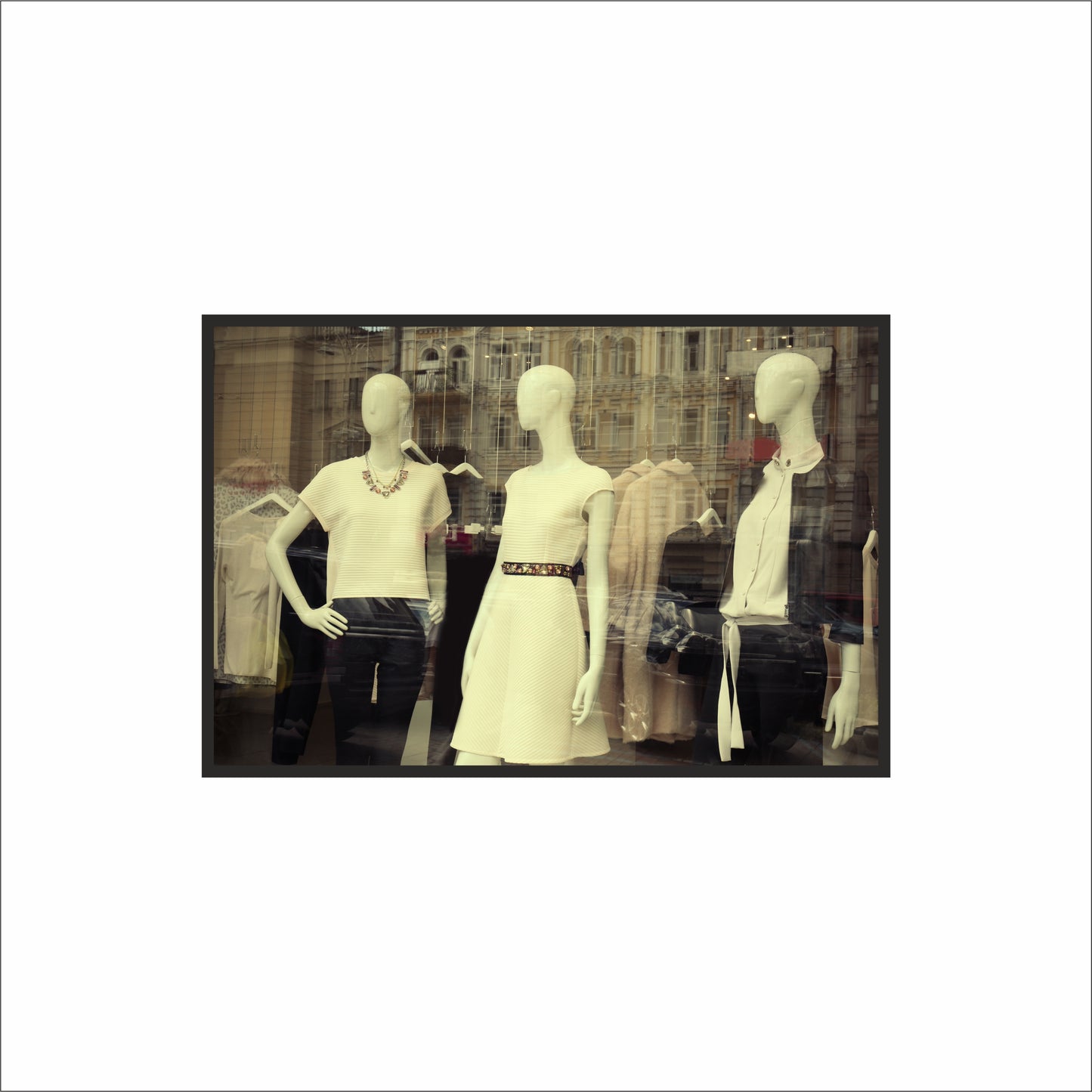 “Urban Chic – Minimal Boutique Mannequin Art Frame” ✨🛍️