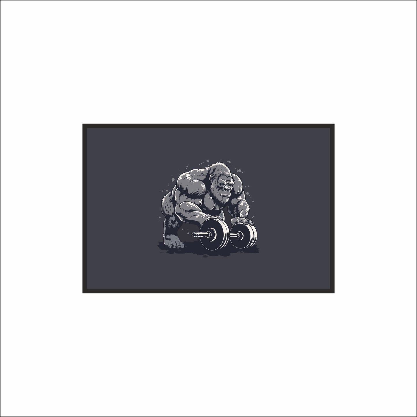 “Iron Gorilla – Raw Strength Gym Art Frame” 🦍💪