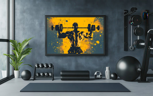 Iron Resolve – Back & Shoulder Strength Art Frame 💪🔥