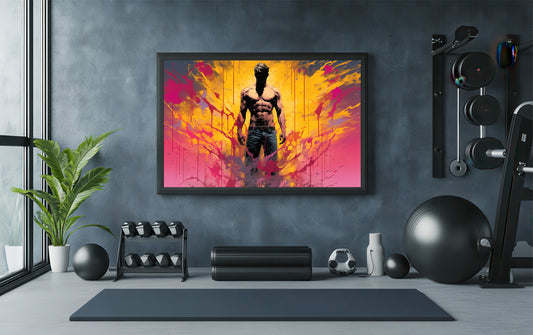 Unbreakable Rise – Power & Dominance Art Frame 🔥💪
