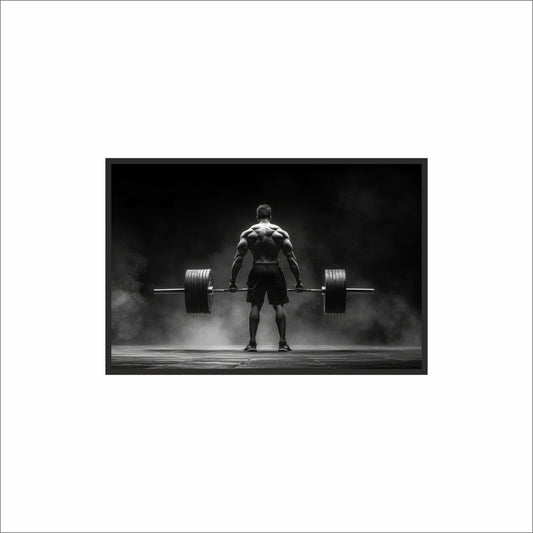 Iron Resolve – Deadlift Power Gym Art Frame 🏋️‍♂️🔥