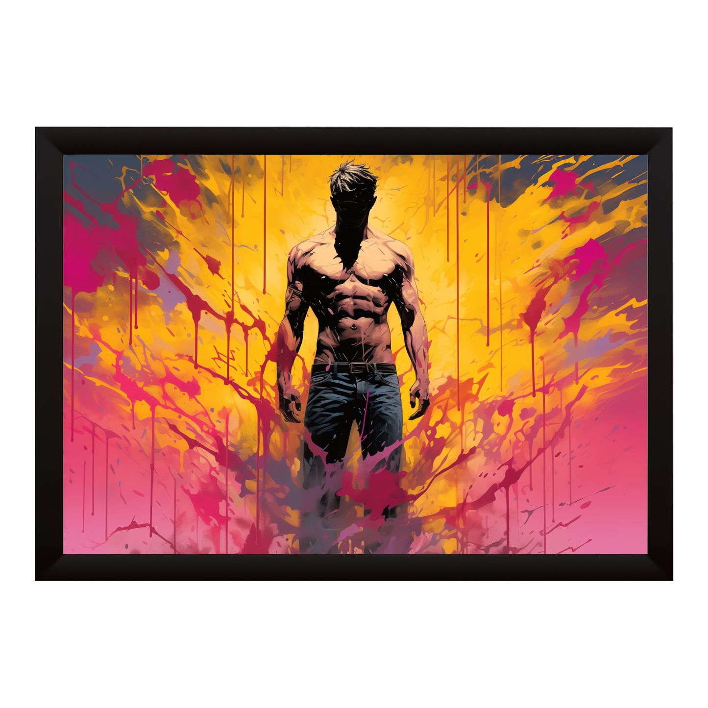 Abstract Fitness Wall Art | Modern Gym Canvas | Motivational Decor