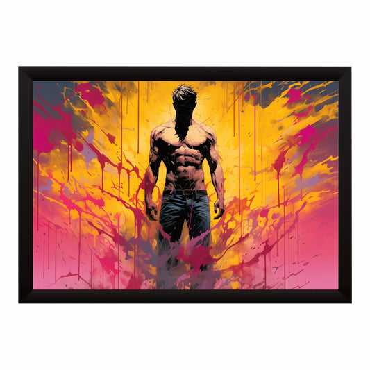 Abstract Fitness Wall Art | Modern Gym Canvas | Motivational Decor