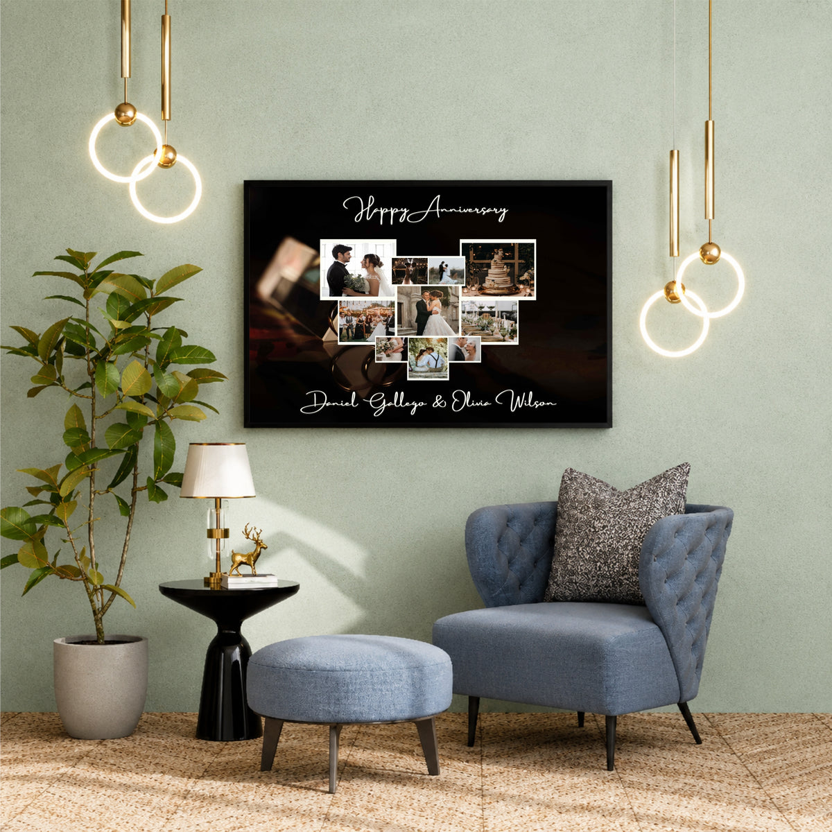 Customized Anniversary Photo Collage