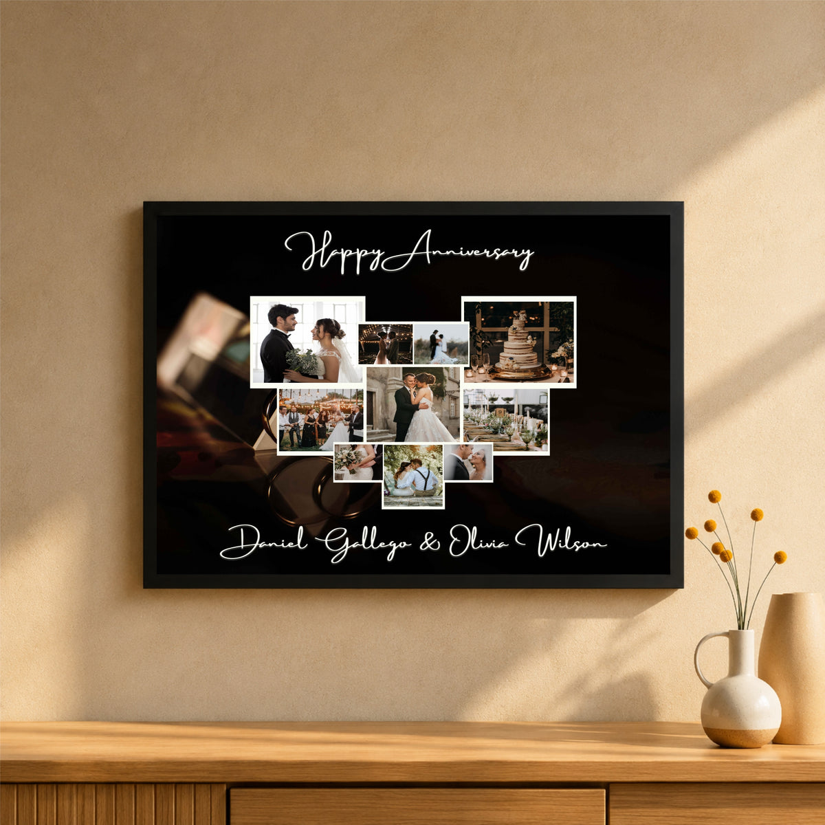 Customized Anniversary Photo Collage