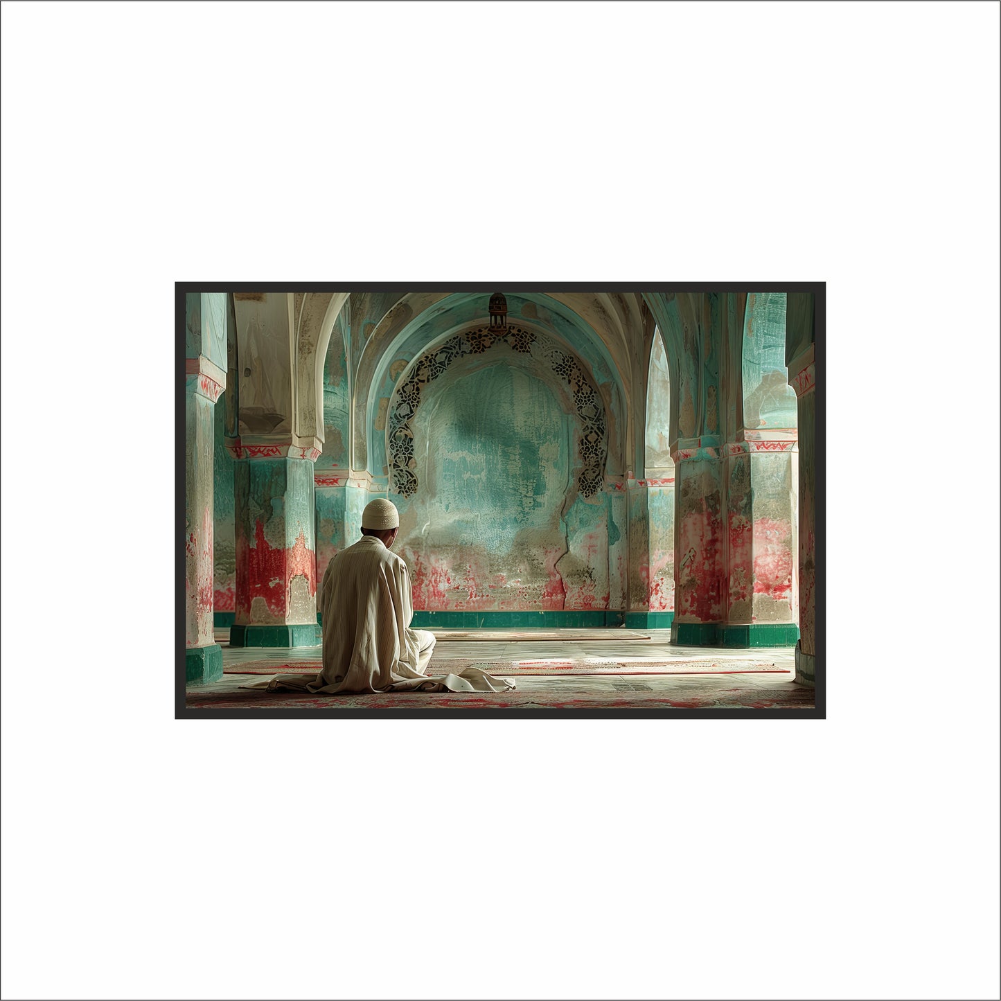 Sacred Stillness Wall Art Photo Frame – Prayer & Reflection Art Frame