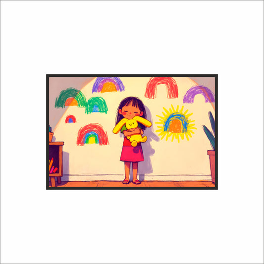 Little Dreams – Childlike Joy Art Frame 🌈🧸