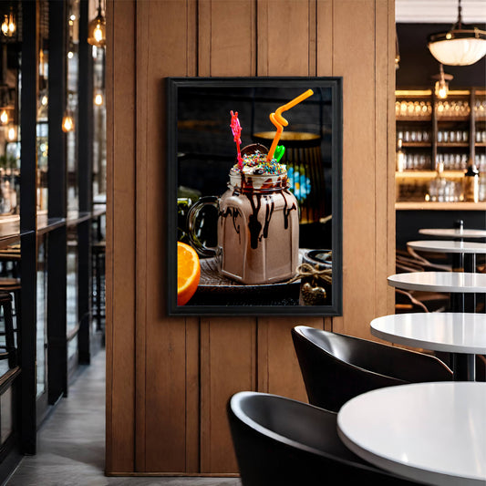 Chocolate Bliss – Loaded Milkshake Art Frame 🍫🥤