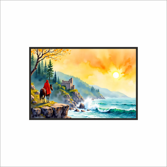 Guardian of the Coast – Epic Landscape Art Frame 🌅🌊