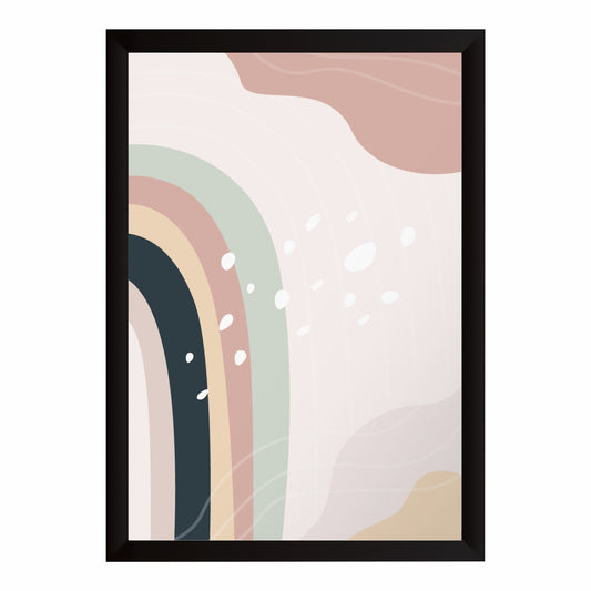 Boho Rainbow Wall Art | Pastel Abstract Nursery Decor