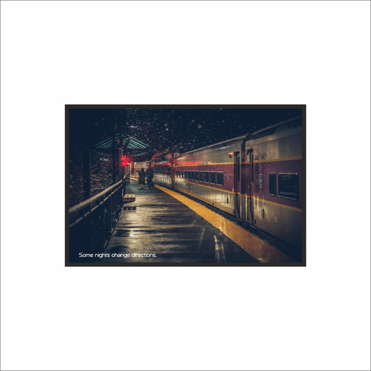 Some Nights Change Directions – Night Journey Wall Art 🌙🚆