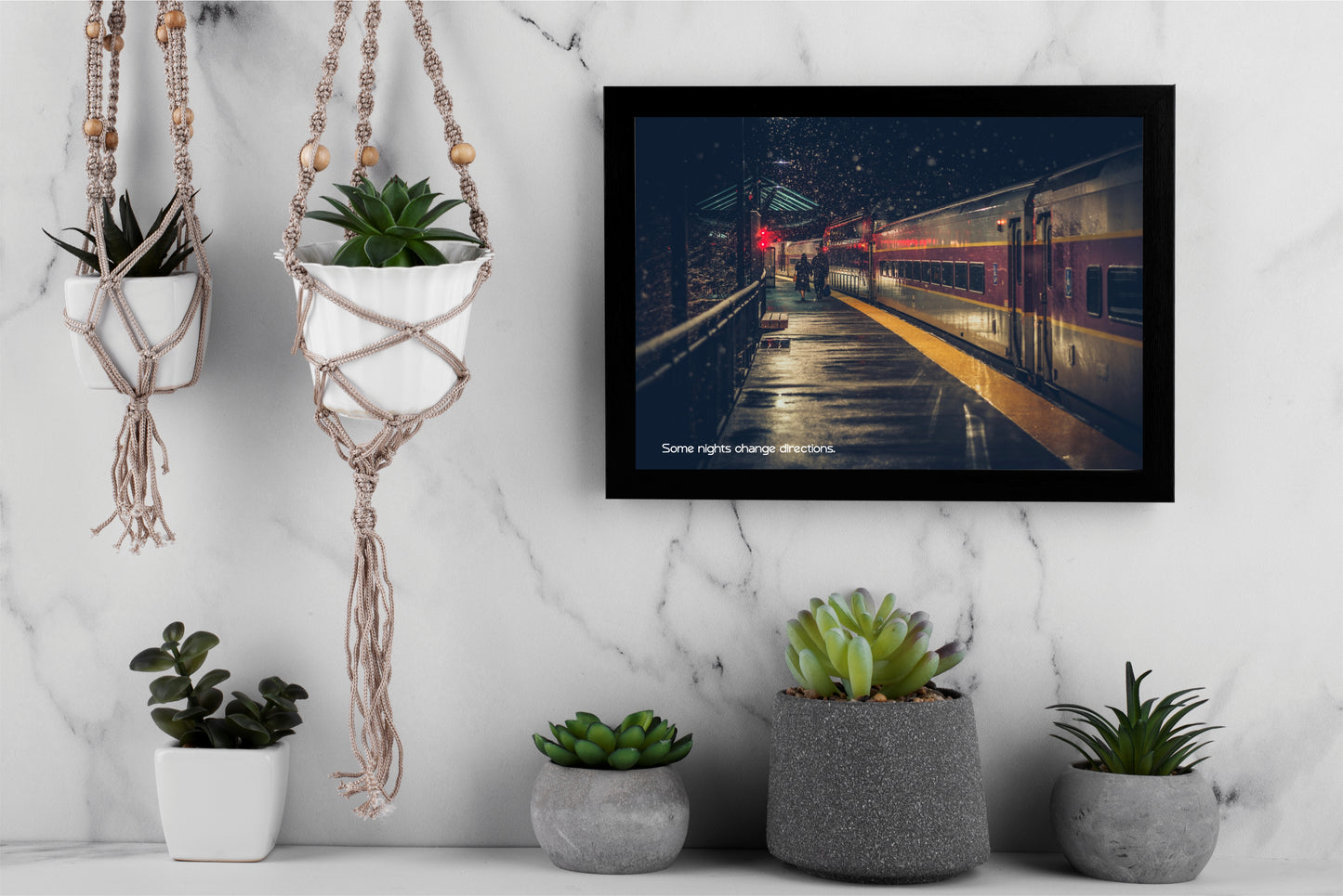 Some Nights Change Directions – Night Journey Wall Art 🌙🚆