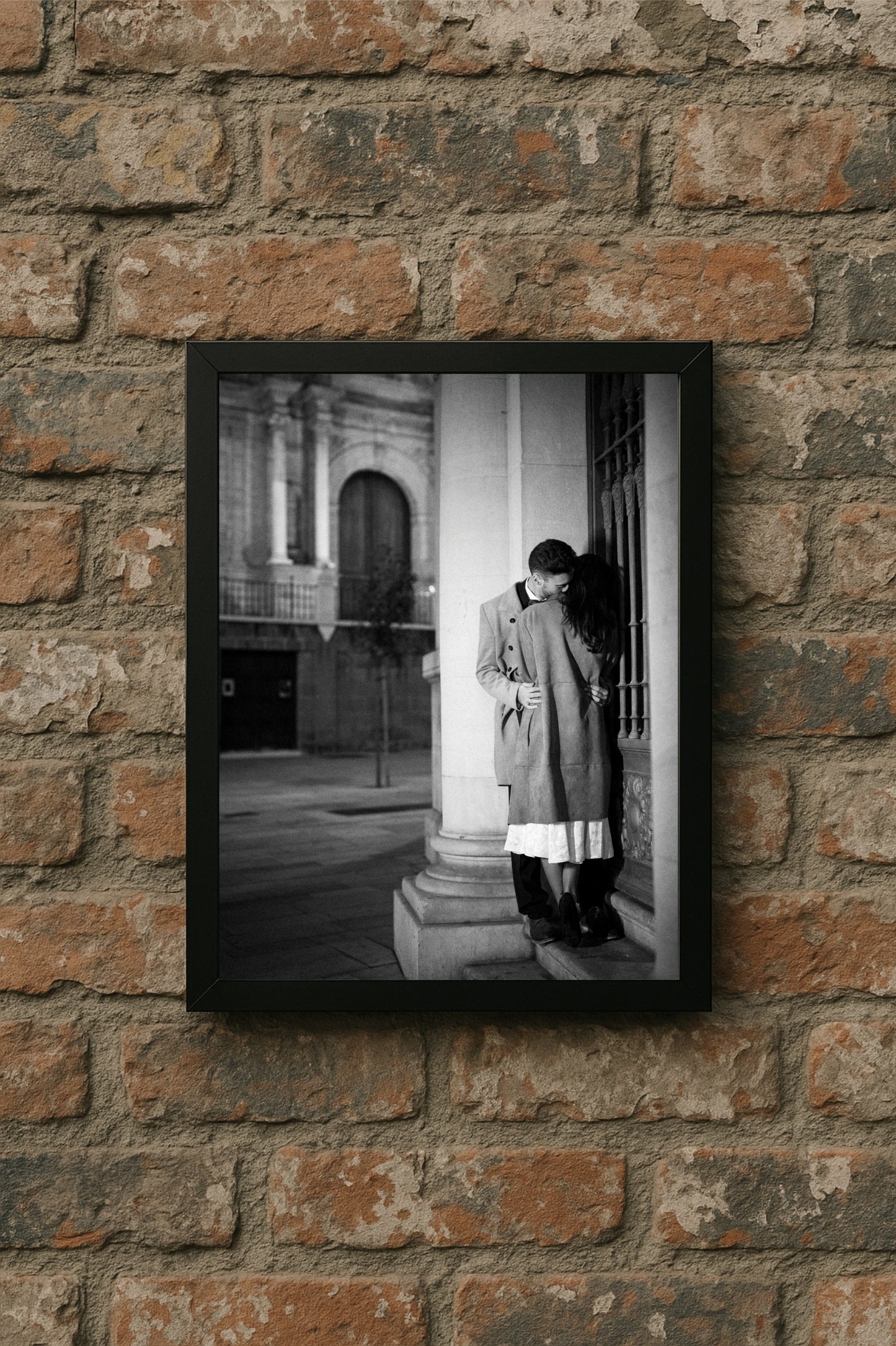Where the World Fades, Love Remains – Timeless Romance Wall Art 🖤🤍
