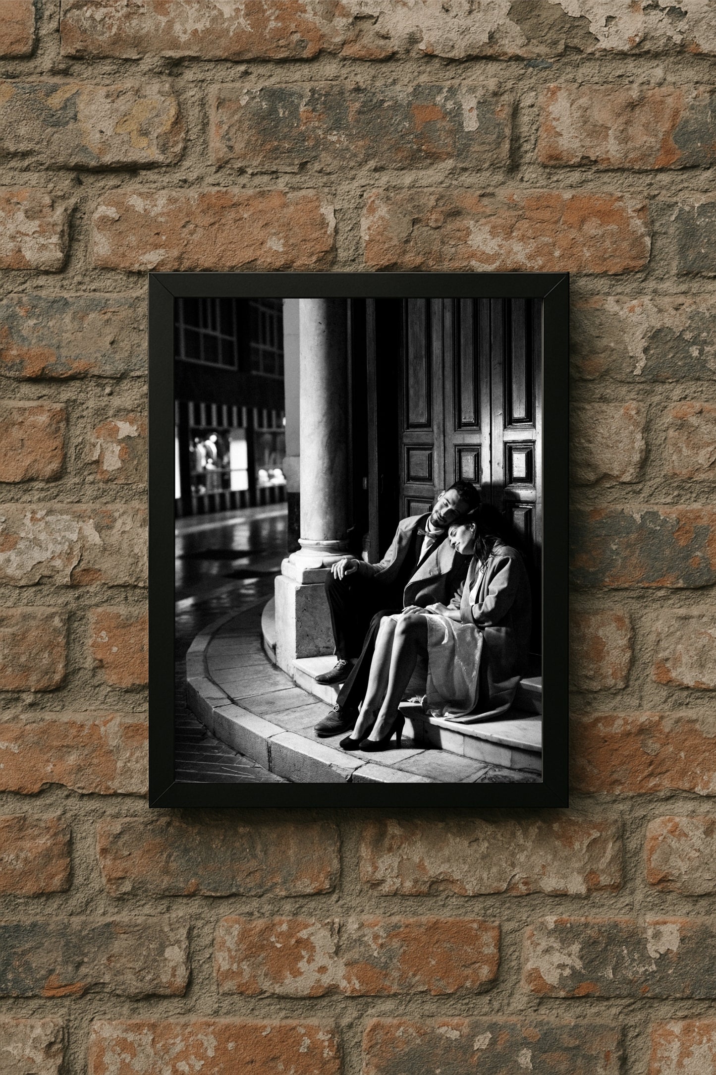 Resting in Each Other – Quiet Love Wall Art 🖤🤍
