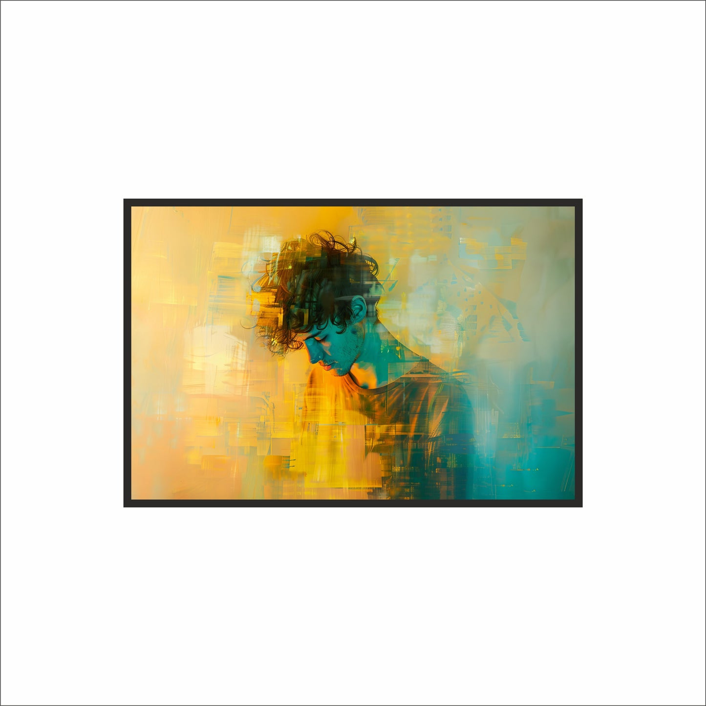 Between Thought and Light Wall Art Photo Frame – Abstract Portrait Wall Art